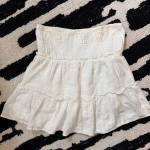 White Stretchy Beach Skirt